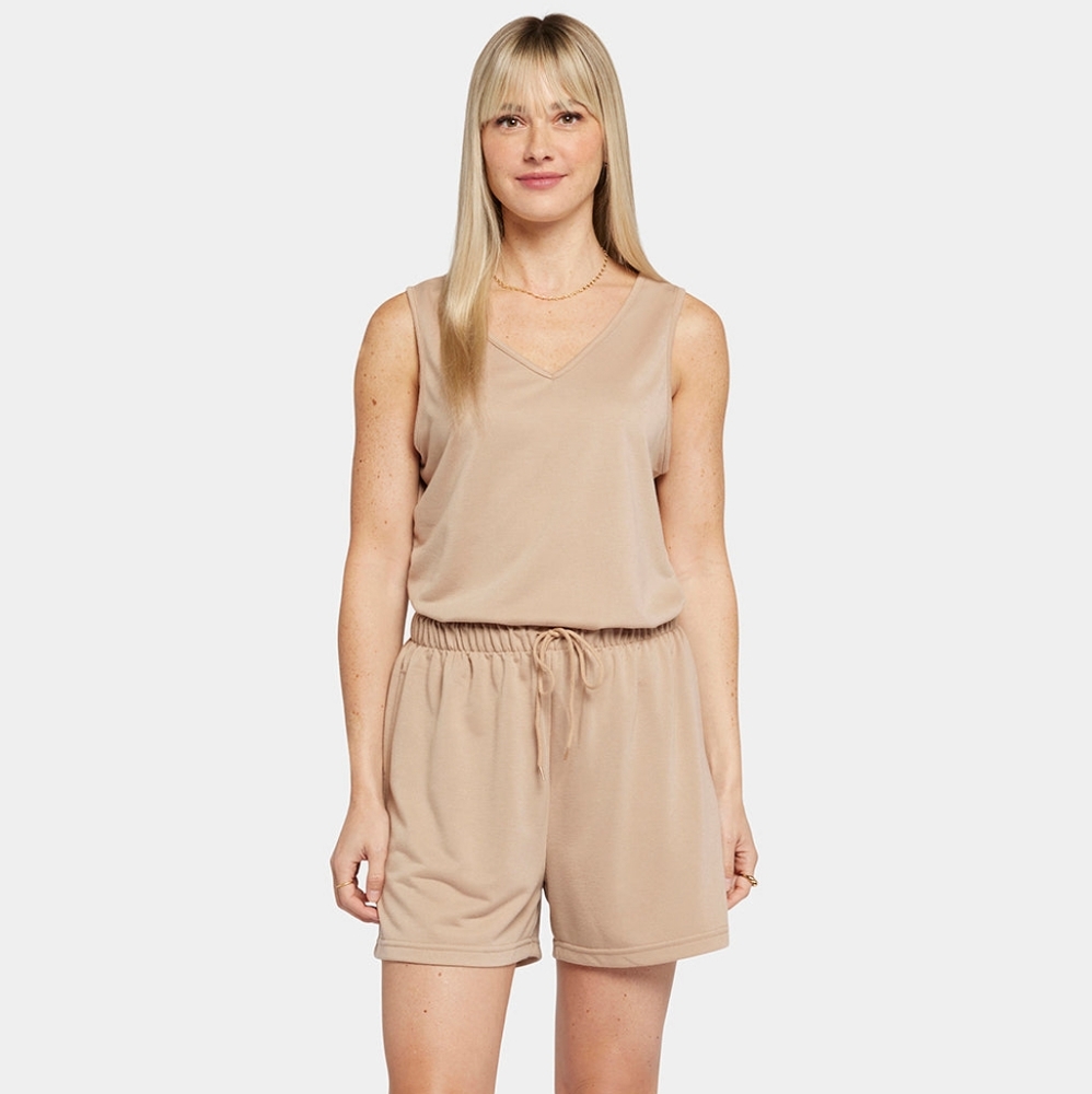 NYDJ Tank And Shorts‎ Lounge Set Taupe Color Size S/M Super Soft